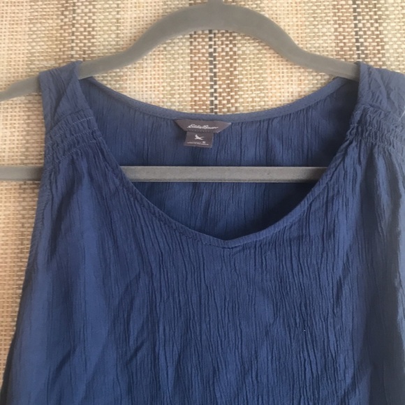Small Eddie Bauer Tank Top Shirt Blue Women S Summer Shirt - Picture 2 of 3